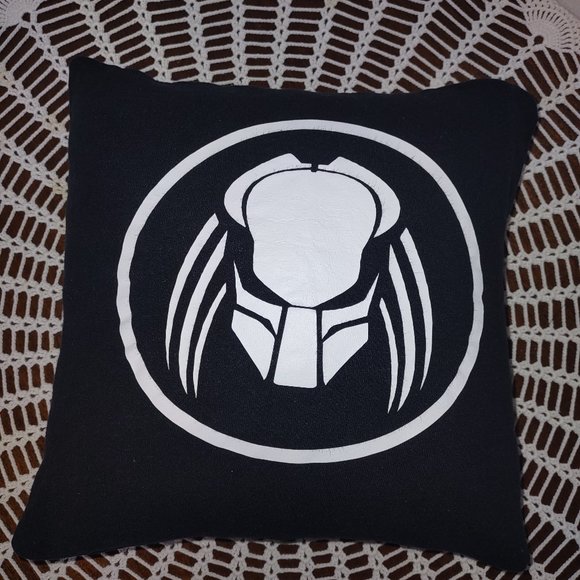 Rag Frog Revival Up-cycled Predator Throw pillow COVER ONLY  size 10"x10" - Picture 1 of 4